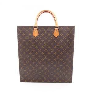 LOUIS VUITTON Authentic Brown Monogram Leather Tote Bag